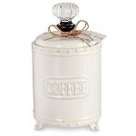 Ceramic Coffee Canister with Door Knob Handle