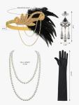 1920s Flapper Dress with Accessories - Great Gatsby
