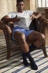 Mens Assorted Pattern Dress Socks - 4 Pairs