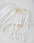 Victorian White Ruffle Bloomer Shorts for Women