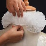 Lace Renaissance Neck Ruffle Collar - White
