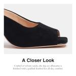 Coach Black Suede Sandal Pump for Women