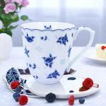 Blue Floral Bone China for Tea Lovers