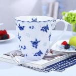 Blue Floral Bone China for Tea Lovers