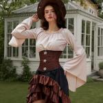 Lace-Up Underbust Corset Belt 