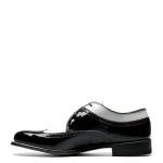 Stylish Black and White Wingtip Oxford Shoes