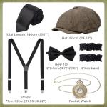 1920s Costume Accessories Set for Men