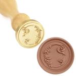 3D Wax Seal Letter Stamp with Wooden Handle