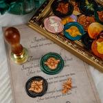 Bee Wax Seal Stamp with Wooden Handle