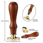 Bee Wax Seal Stamp with Wooden Handle