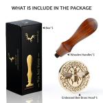 Bee Wax Seal Stamp with Wooden Handle