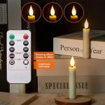 Flameless LED Taper Candles with Remote Control