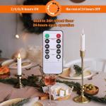 Flameless LED Taper Candles with Remote Control