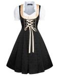 Scarlet Dirndl Dress Set for Festive Occasions