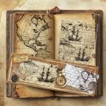 Vintage Global Map Clear Silicone Stamp Set