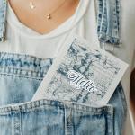 Vintage Global Map Clear Silicone Stamp Set