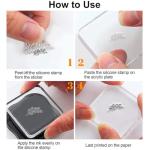 Vintage Global Map Clear Silicone Stamp Set