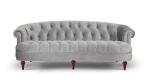 Victorian Tufted Chesterfield Sofa in Opal Grey