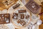 Vintage Wooden Stamp Set for Crafts and Journals