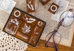 Vintage Wooden Stamp Set for Crafts and Journals