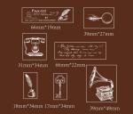 Vintage Wooden Stamp Set for Crafts and Journals