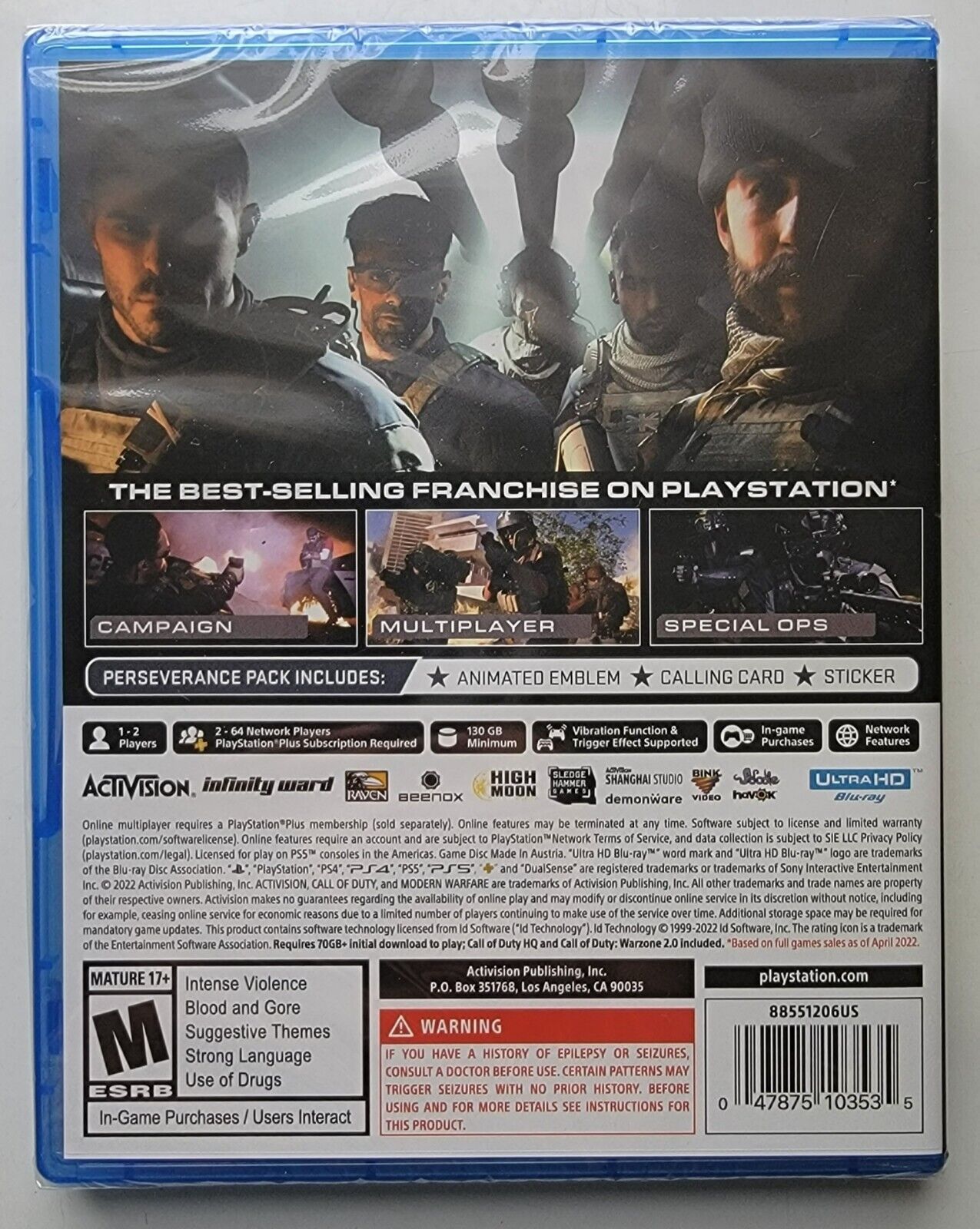 Call of Duty: Modern Warfare 2 (Sony PlayStation 5, 2022)