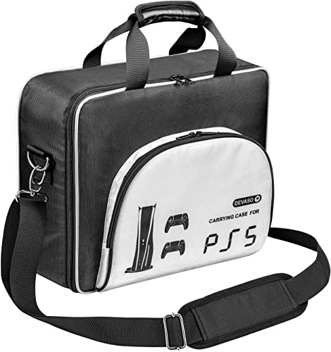PS5 Travel Bag with Shoulder Strap - Black/White
