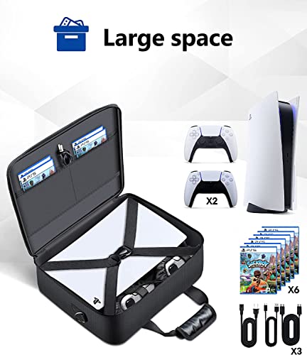 PS5 Travel Bag with Shoulder Strap - Black/White