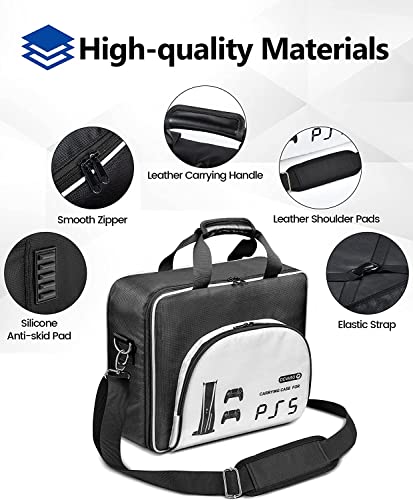 PS5 Travel Bag with Shoulder Strap - Black/White