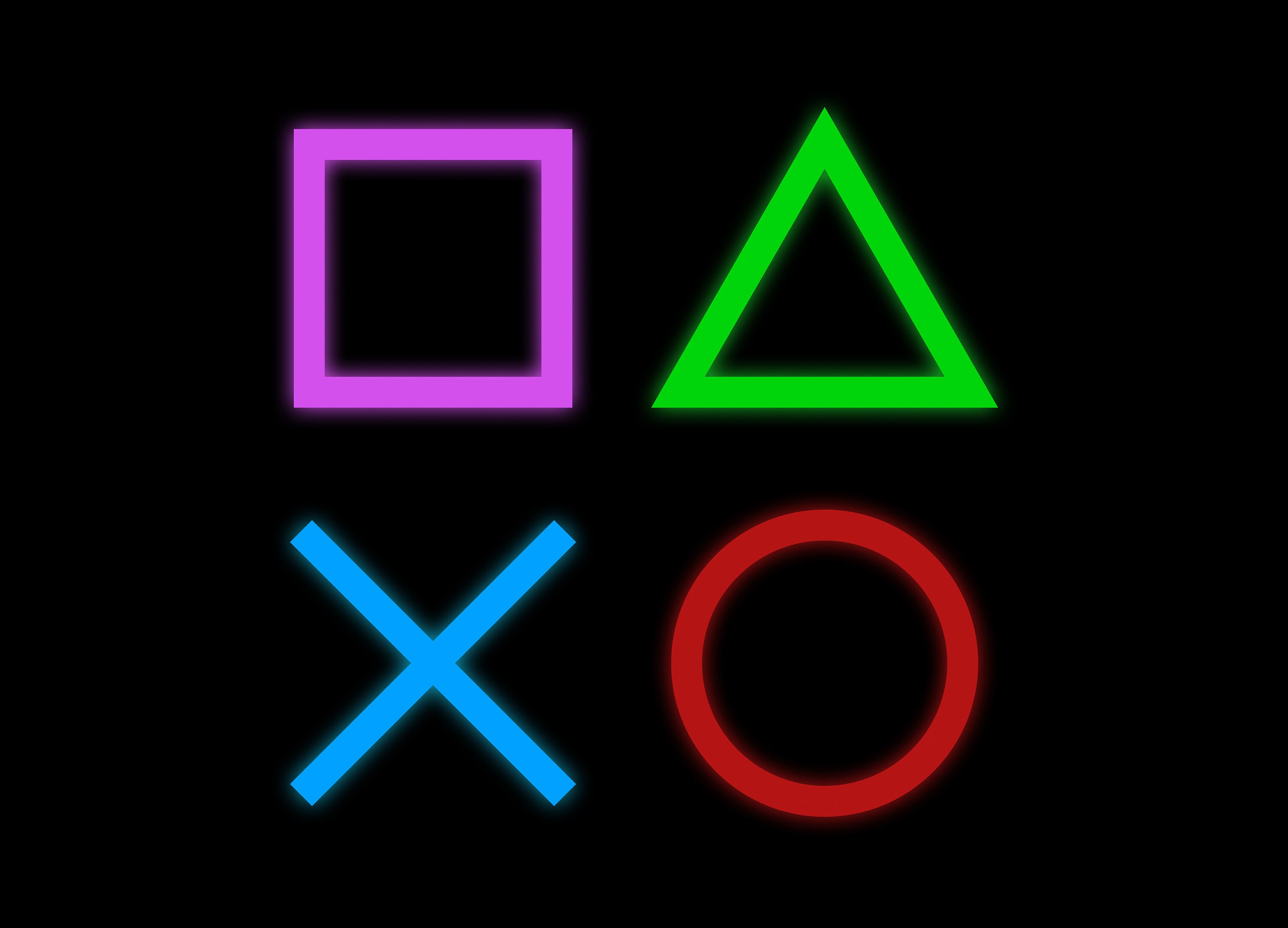PlayStation Buttons Wall Art Poster