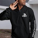 PS5 Iconic Logo Men's Graphic Hoodie - Black XL