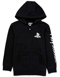 Kids PlayStation Hoodie Zip Up Black Jacket 5-6