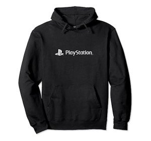 PlayStation Classic White Logo Gaming Pullover Hoodie