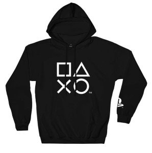 PlayStation Icon Hoodie for Gamers - Black