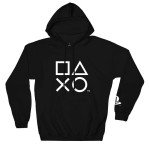 PlayStation Icon Hoodie for Gamers - Black