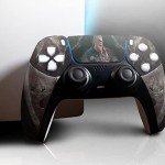 Modded PS5 Controller with HYDROGRAPHIC Technology