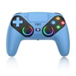 Dinosoo RGB Wireless Controller for PS5 - Blue
