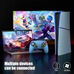 Dinosoo RGB Wireless Controller for PS5 - Blue