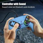 Dinosoo RGB Wireless Controller for PS5 - Blue