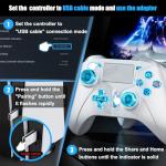 Wireless PS5 Controller with Turbo and Vibration