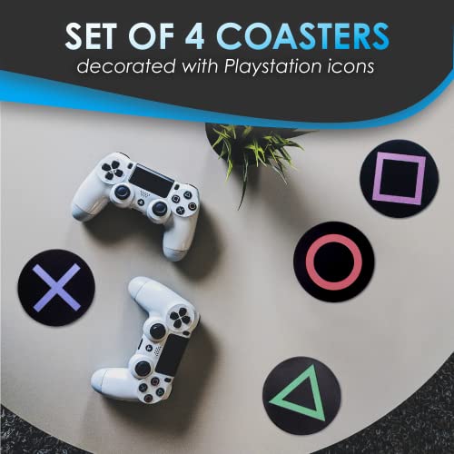 PlayStation Metal Drink Coasters - Set of Four