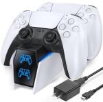 Faster PS5 Controller Charger with AC Adapter