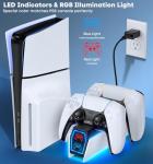 Faster PS5 Controller Charger with AC Adapter