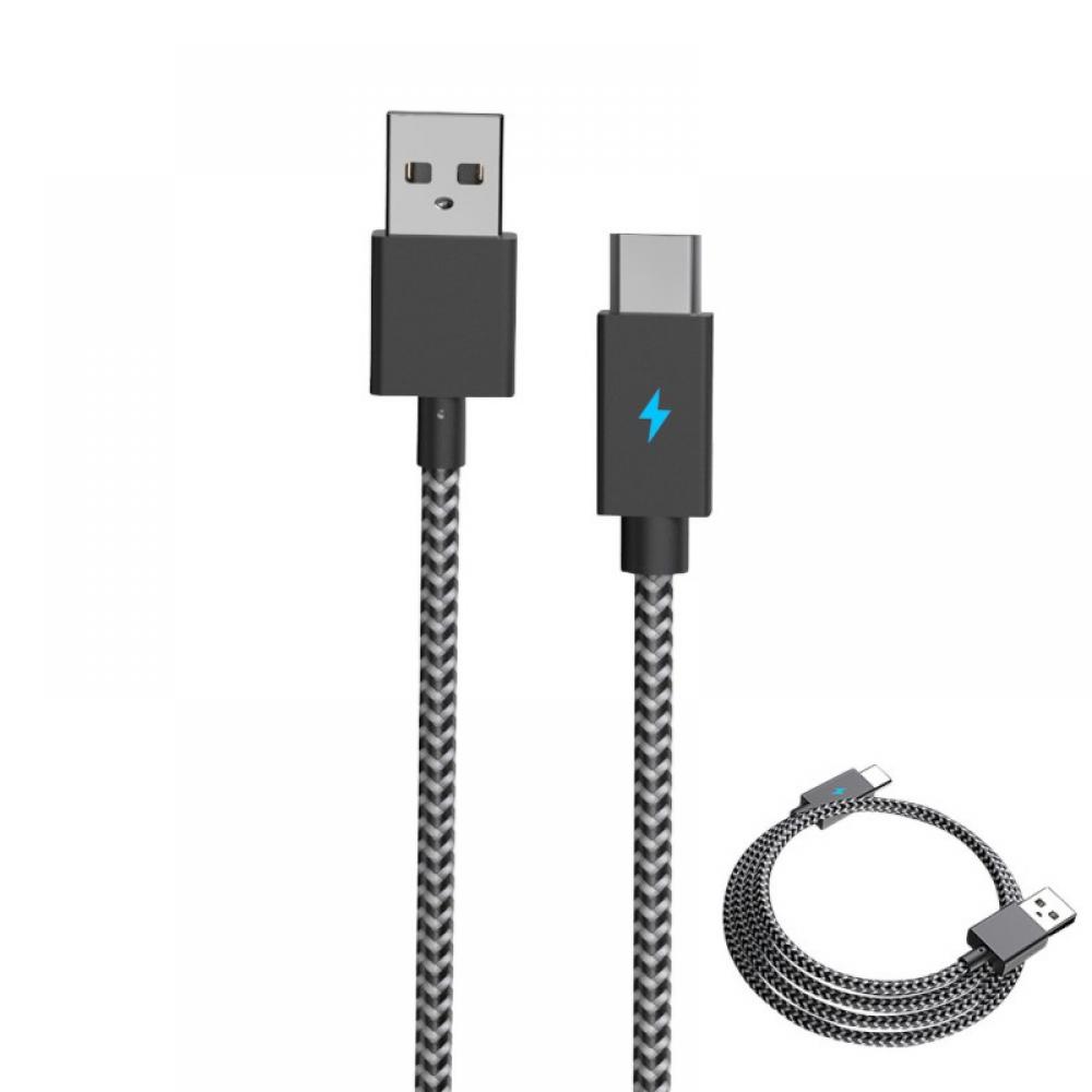 Black PS5 Gamepad Charging Cable with Indicator