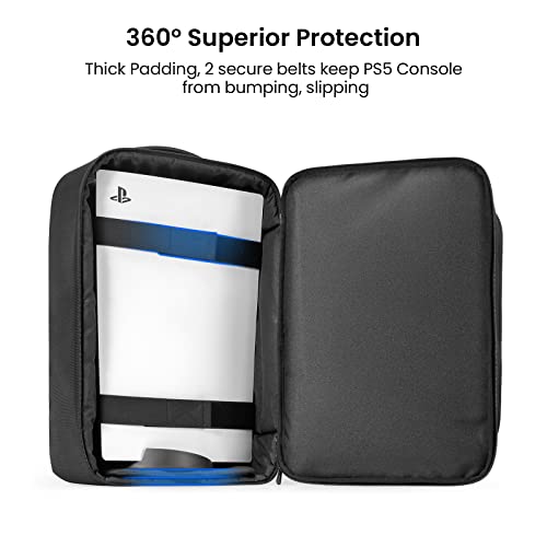 PS5 Travel Backpack with Protective Storage Bag