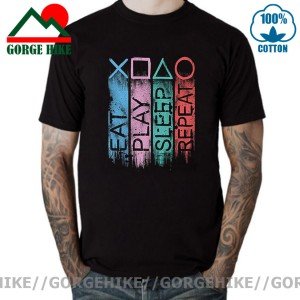 Gorgehike Retro Eat Play Sleep Repeat T-Shirt