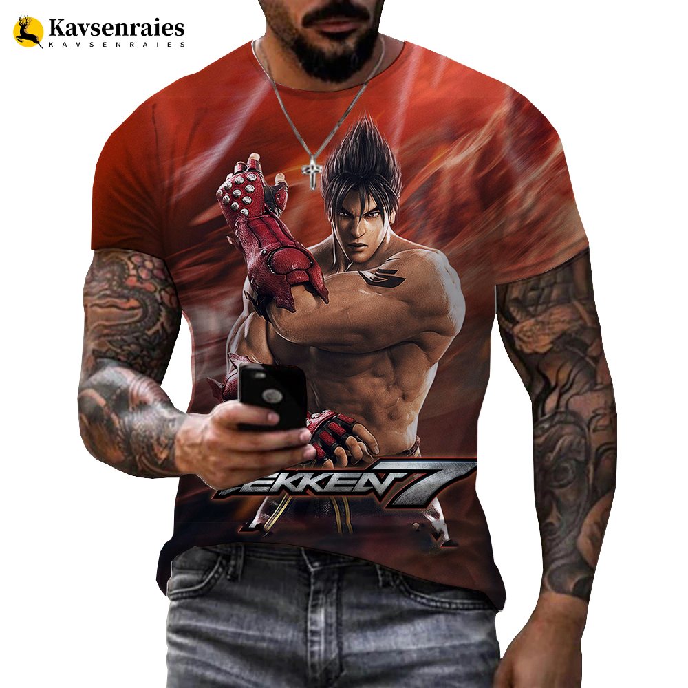 Tekken 7 3D Printed PS5 Oversized T-Shirts