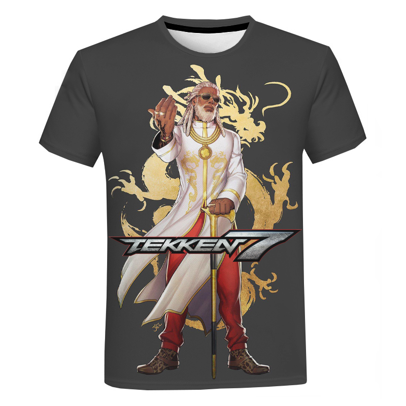 Tekken 7 3D Printed PS5 Oversized T-Shirts