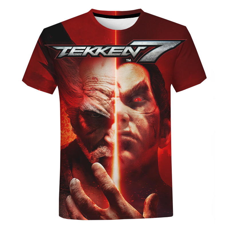Tekken 7 3D Printed PS5 Oversized T-Shirts