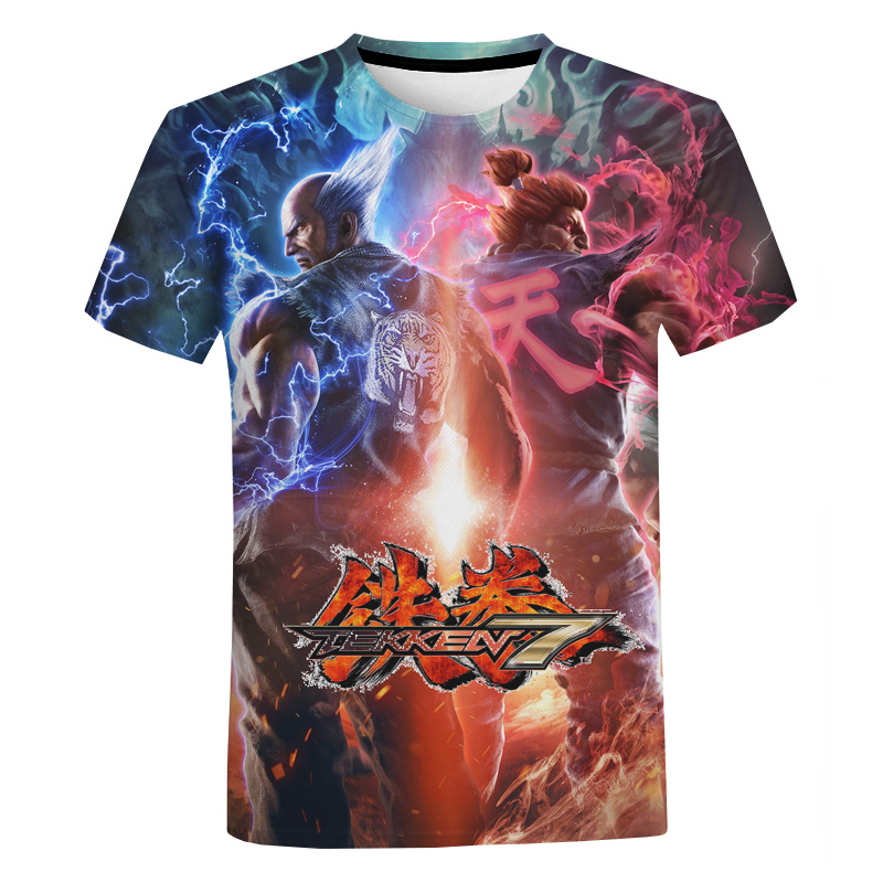 Tekken 7 3D Printed PS5 Oversized T-Shirts